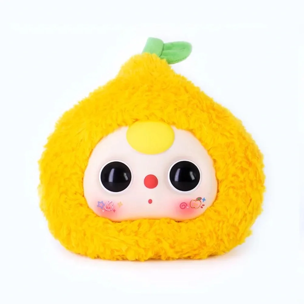 New Cureplaneta Baby Three Fruit Orchard Plush Zipper Bag Pouch Confirmed Orange